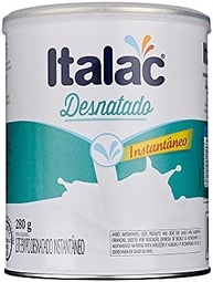LEITE EM PÓ DESNATADO INSTANTANEO LATA ITALAC 280 GRS - imagem 2