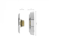 Plug para Canopla em Latão Cromado ABS 1/2" – Conexão Segura e Durável para Instalações Elétricas - imagem 3