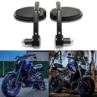 Espelhos Laterais Universais Pretos para Moto: Visão Clara e Estilo Esportivo - imagem 3