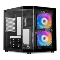 Gabinete Gamer Mancer CV700M | Mini Tower | Lateral de Vidro Temperado | 2 Ventoinhas de 120mm Inclusas | Suporta Placas M-ATX/ITX | Preto | MCR-CV700M-BK-2F - imagem 2