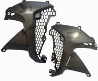 Carenagem Lateral XRE 300 ABS Design Colmeia Preto Par - Estilo e Proteção - imagem 2