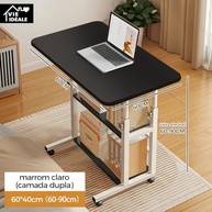 Mesa portátil para sofá e cama, mesa lateral para laptop com altura ajustável (Preto) - imagem 3
