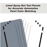 LAUCO Cartões de Pulverização de Metal para Teste de Cores Automotivas - Branco e Cinza Médio, 10x15cm, Pacote com 50 - imagem 5