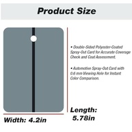 LAUCO Cartões de Pulverização de Metal para Teste de Cores Automotivas - Branco e Cinza Médio, 10x15cm, Pacote com 50 - imagem 4