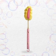 Escova Lava Mamadeira e Copo com Cabo Ajustável - Cabeça de Espuma Macia, Não Risca, Ideal para Limpeza Profunda - imagem 2