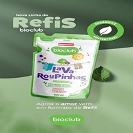 Refil Lava Roupinhas Sache 500ML Bioclub Hipoalergênico - Limpeza Suave e Segura para Roupas Delicadas - imagem 2