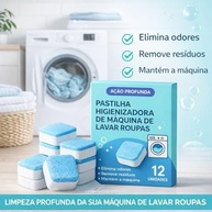 Pastilha de Limpeza para Máquina de Lavar e Lava-Louças - Kit com 12 Unidades - imagem 4