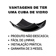 Cuba de Vidro Lótus 40cm: Elegância para seu Lavabo - imagem 2