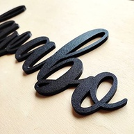 Lavabo - Adorno 3D Preto para Porta e Parede | Decoração Moderna Toque 3D - imagem 5