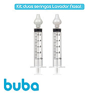 Lavagem Nasal Bebê: Kit 2 Seringas Buba - Alívio Rápido! - imagem 1