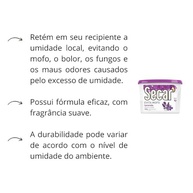 Kit 10 Unidades Desumidificador Antiumidade 180g Lavanda - Combate Umidade e Mofo em Armários e Ambientes Fechados - imagem 4