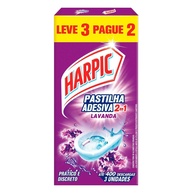 Limpador e Aromatizador Sanitário Power 2 em 1 Lavanda Harpic - 3 Unidades - imagem 1