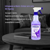 Kit 2 Coperalcool Segredos da Natureza Lavanda 500ml - Limpador Multissuperfícies com Aroma Relaxante - imagem 4