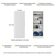 Armário Multiuso 1 Porta: Organize sua Lavanderia! - imagem 2