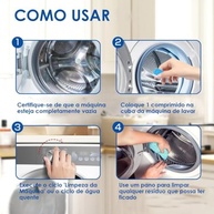 Pastilha de Limpeza para Máquina de Lavar e Lava-Louças - Kit com 12 Unidades - imagem 5
