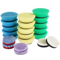 Conjunto de 21 Peças de Mini Almofadas de Polimento Laváveis - Esponja Trapezoidal e Lã Reutilizável para Detalhamento Automotivo - imagem 5