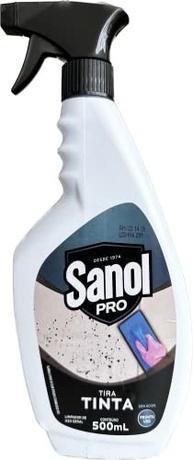 Sanol Pró Tira Tinta e Cera 500ml - Removedor Profissional para Pisos e Superfícies Laváveis - imagem 3