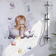 Kit Adesivos Fundo do Mar Laváveis - Decore Banheiro, Quarto Infantil e Piscina com Segurança e Estilo - imagem 3