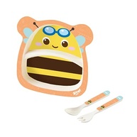 Zoop Toys Kit Alimentação Prato Baby 3 Peças com Talheres - Seguro, Sem BPA, Lavável - imagem 2