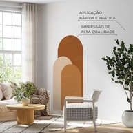 Adesivo de Parede Estilo Arco Lavável - Design Moderno Fácil Aplicação para Sala, Quarto e Escritório - imagem 4