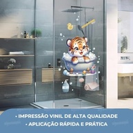 Adesivo Safari Infantil Lavável e Seguro - Design Criativo para Quarto de Bebê, Piscina e Banheiro Kids - imagem 3