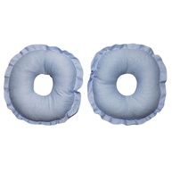 Kit 2 Rosquinhas De Amamentação Absorventes Seios Lavável 100% Algodão Tamanho:U;Cor:Azul - imagem 1