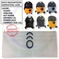 3 Sacos Refil Coletor Papel Descartável para Aspiradores Lavor, Alp, Super Compact, Kronos e Power Duo Silent Sublime - imagem 3