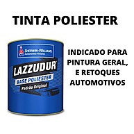 Tinta Poliéster Cinza Scandium Fiat: 900ml Lazzudur - imagem 2