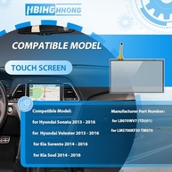 Tela Touch Screen 7" Hyundai Sonata/Veloster/Kia Rádio - Substituição Digitalizador LB070WV7 - imagem 3