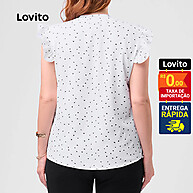 Blusa Plus Size com Babados e Poás Feminina LB71BRL100 - imagem 2