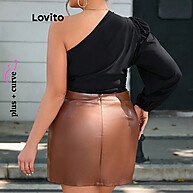 Blusa Plus Size Elegante com Zíper Franzido – LBL12472 - imagem 2