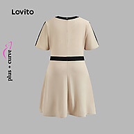 Vestido Plus Size Elegante com Contraste – LBL22181 - imagem 2
