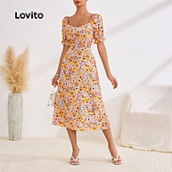 Vestido Boho Paisley com Mangas Bufantes Lovito LBL24064 - imagem 2