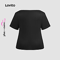 Camiseta Plus Size Elegante com Costura Liso LBL24088 - imagem 2