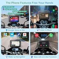 Tela BMW LBW BM700: CarPlay, Android Auto e GPS 7" para sua Moto - imagem 4