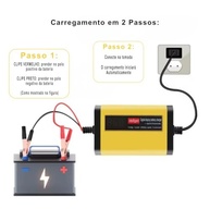 Carregador Inteligente Digital 12V para Baterias de Carro e Moto com Visor LCD - imagem 4