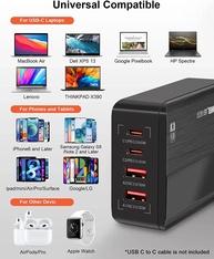 LDNIO 65W USB-C: Carregador Rápido 4 em 1 - imagem 4