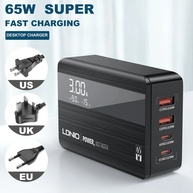 LDNIO 65W USB-C: Carregador Rápido 4 em 1 - imagem 1