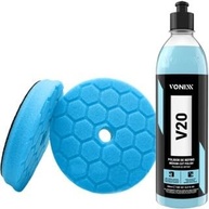 Kit Polimento Automotivo Vonixx V20 + Boina LeadMax - Refino Profissional 500ml - imagem 1