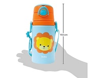 Garrafinha de Alumínio Buba Animal Fun Leão – 450ml com Canudo Silicone e Cordão Antiqueda - imagem 4