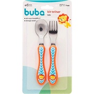 Buba Kit Talher Leãozinho Colorido - Seguro, Anatômico e Divertido para Crianças - imagem 3