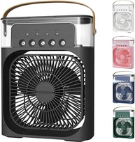 Ventilador Portátil 3 em 1 com Umidificador e Climatizador | LED, 600ml, 3 Velocidades - imagem 2
