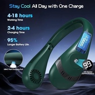 Ventilador de Pescoço Dobrável TWLEAD 5000mAh com LED e 3 Velocidades - imagem 4