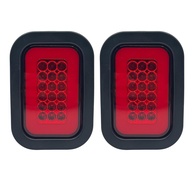 Kit 2 Luzes Traseiras de Reboque LED 42 Leds Retangulares - Freio, Seta, Ré e Posição - imagem 1