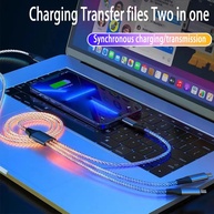 Cabo USB-C 6A UTHAI YO2: Carregamento Turbo + LED! - imagem 4
