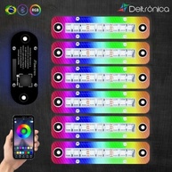 Kit 6 Strobo Som Automotivo LED Rítmico Bluetooth Deltrônica: Iluminação Inteligente e Divertida! - imagem 3
