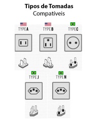 Filtro de Linha Universal 6 Tomadas: Proteção e Praticidade com Cabo de 3 Metros e LED - imagem 5