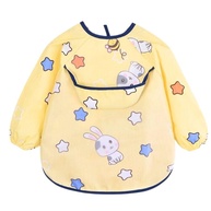 Babador Manga Longa BLW Impermeável Coelhinho - Proteção Dupla para Baby-Led Weaning - imagem 1