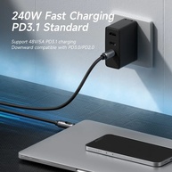 Cabo USB-C 240W Hagibis: Carregamento Turbo + LED! - imagem 3