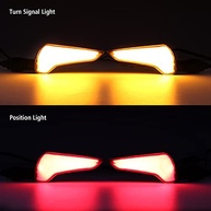 Luz de Seta LED Universal Yamaha MT-09, Kawasaki Z800, Suzuki GSX, Honda CBR - Âmbar/Vermelho Alto Brilho - imagem 3